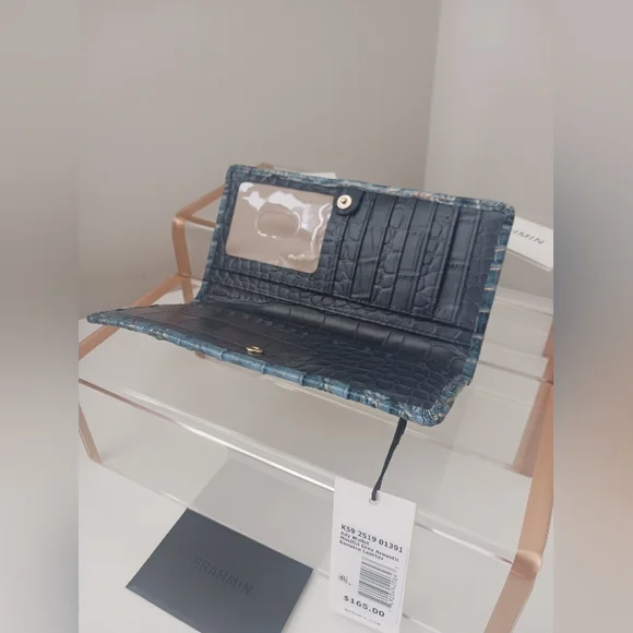 NWT Brahmin - Ady Wallet Mindful Grey Acoustic Wallet - Picture 6 of 10